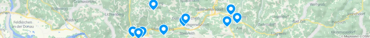 Map view for Pharmacies emergency services nearby Alberndorf in der Riedmark (Urfahr-Umgebung, Oberösterreich)